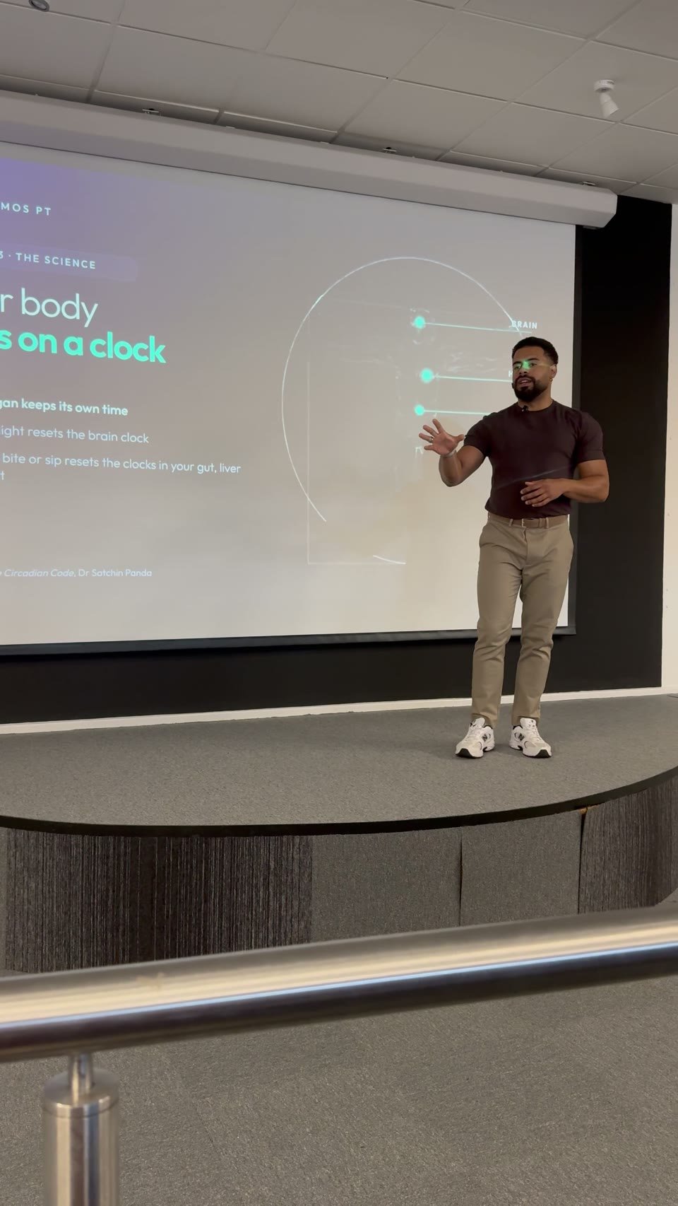 Leon Ramos presenting during the Fuel Your Workday seminar